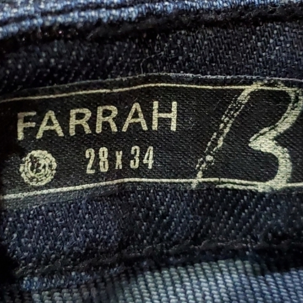 BUFFALO DAVID BITTON FARRAH FLARE WIDE LEG JEANS SIZE 28 x 34 WOMENS BLUE DENIM - Picture 8 of 9